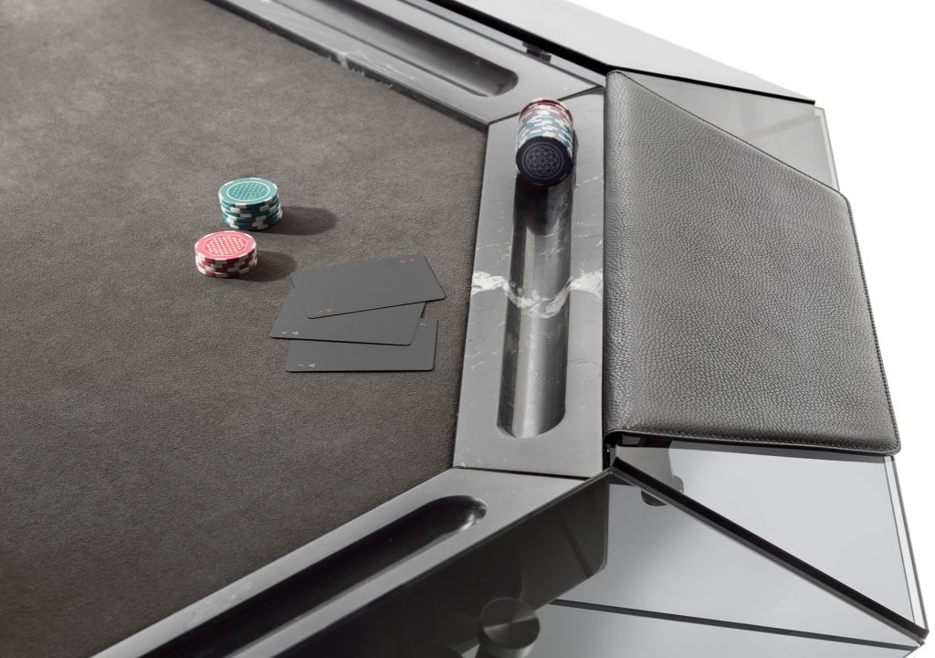 Ensemble de table de poker 2-en-1 Bridgeport de Hathaway - finition noyer